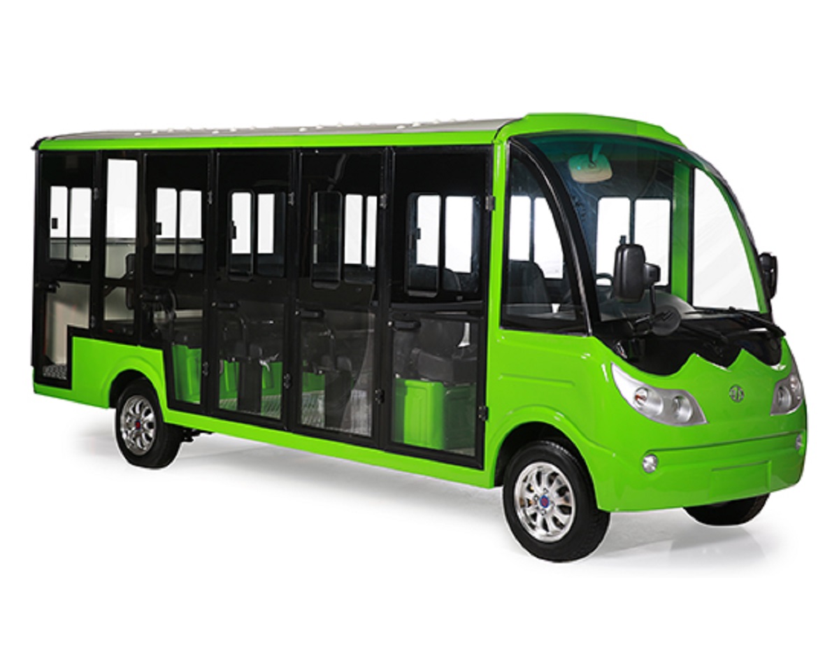 14座封闭式观光车