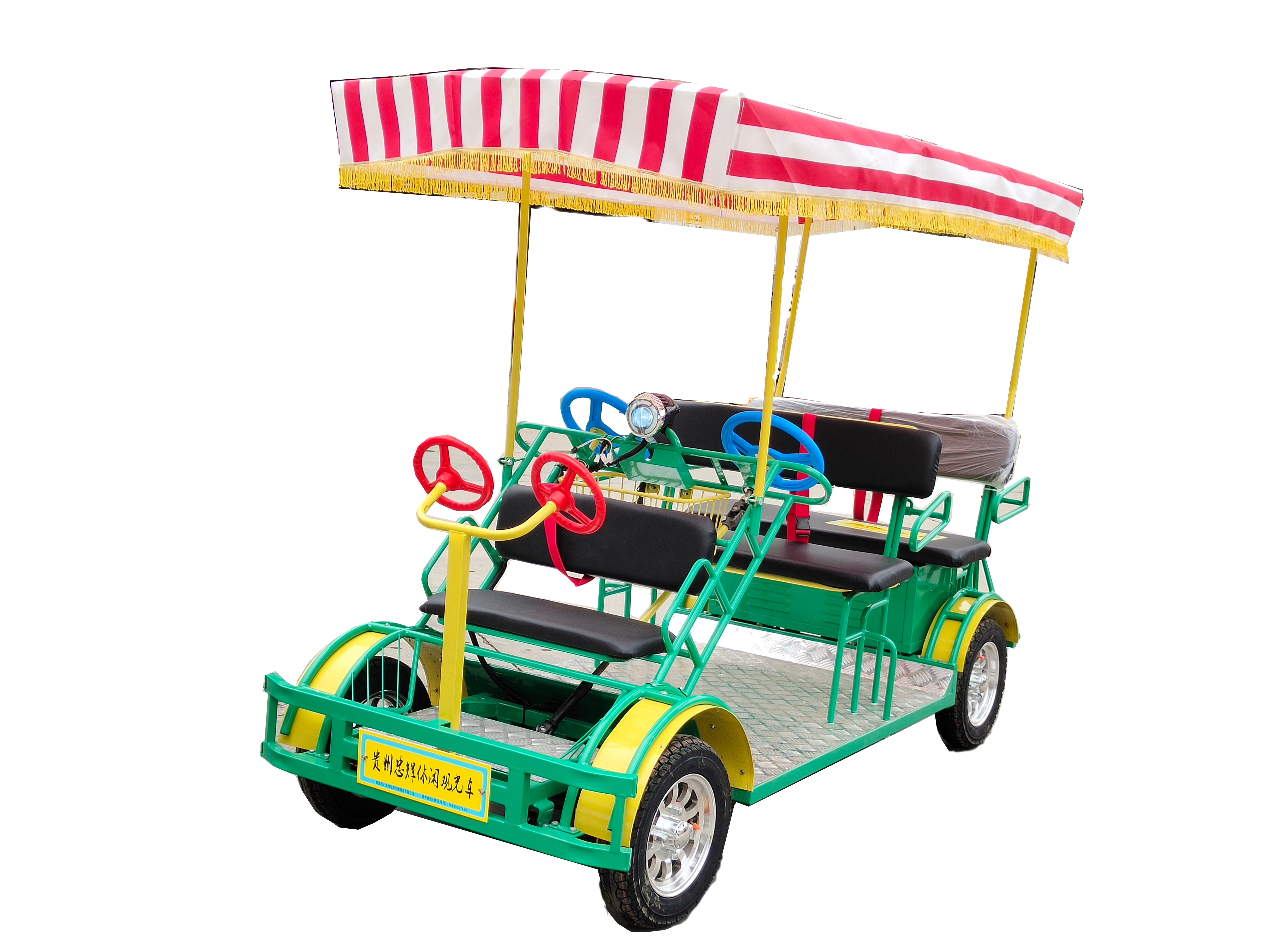 六人共享电动自行车