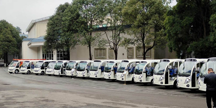 贵州师范大学观光车案例图片