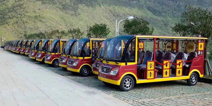 六枝·牂牁江燃油观光车案例