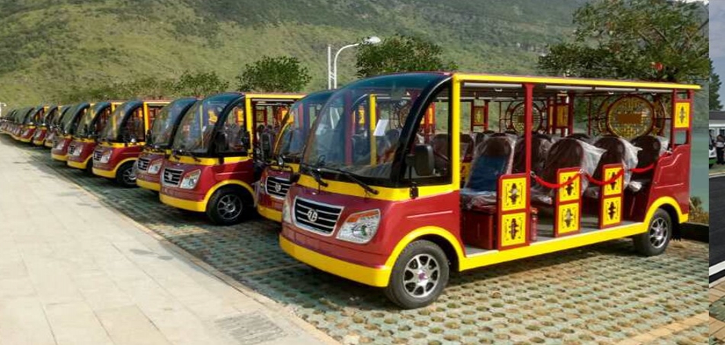 贵州牂牁江风景区11座燃油观光车案例图片